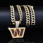  select Your Team  Gem Chain Necklace Nfl Football Personal Pendant Fans Jewelry