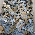 1 Pound Mixed Uncut Vtg Key Blanks Grey Dark Tarnished Brass Rust For Crafts Etc