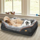 Waterproof M-xxxl Extra Large Jumbo Orthopedic Dog Bed Pet Bolster Sleeping Bed