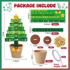 30 Sets Christmas Tree Pot Craft Kit  Standing Paper Xmas Tree Diy Bulk