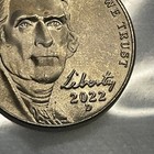      Rare 2022-d Jefferson Nickel - Double Struck   5 Full Steps  Just 65 