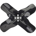 4-blade Steel Non-flex Racing Fan  15 Inch  Black Powder Coated