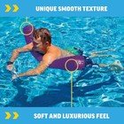 Soft Ribbed Texture Uv Resistant Purple Watersports Foam Pool Noodle