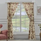 Floral Curtain Panel Pair 84 Inch Window Drapes