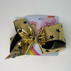 Jojo Hair Bow Siwa Large Cheer Black And Gold New