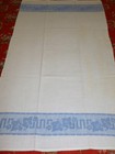 Antique Damask Linen Towel splasher-ivy Leaf Motif-french Chateau-show Towel Vtg