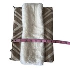 America   Beyond Sugar Swizzle Fur Clutch Cream With A Metal Chain
