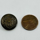 1800s Military Coat Of Arms Lion Crown Embossed Button Sb5-25