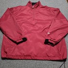 Bauer Hockey Track Suit Mens Medium Burgundy Pant Jacket Set Warm Up Jump Suit 