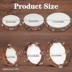 Wooden Handheld Drum Round Percussion Drum 4 6 7 8 9 10in Tambourine Drum