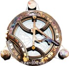Antique Maritime Brass Sundial Compass Nautical Vintage Marine Working Sundial