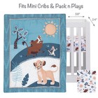 Lambs   Ivy Disney Baby Lion King Adventure Blue 3-piece Mini Crib Bedding Set