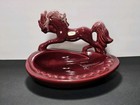 Royal Haeger Horse Cigar Ashtray Black Running Stallion Equestrian 