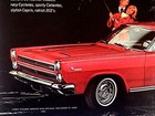 1966 Mercury Comet Automobile Vintage Original Print Ad Red