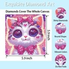 4 Packs Cartoon Diamond Art Kits For Kids  5d Cute Animals Diamond Arts Mosaic  