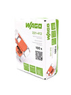 Pack Of 100 Wago 221-412 Lever-nuts 2 Conductor Compact Connectors New Usa Stock