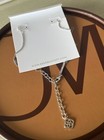 Kendra Scott Elisa Silver Pendant Necklace Drusy dust Bag  Pink free Shipping
