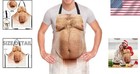 Adjustable Funny Cartoon Bbq Apron - One Size Fits Most  Ultimate Gag Gift