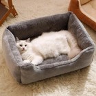 Pet Dog Cat Bed Calming Sleeping Kennel Puppy Super Soft Mat Pad Warm Nest