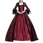 Women Vintage Medieval Victorian Dress Renaissance Ball Gowns Dresses Costume