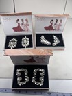Kewl Jewls Bring On The Bling Clear Rhinestone Shoe Clips Bridal Lot Of 3 Pairs