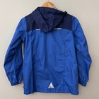 L l bean Jacket Kids Large 14-16 Blue Colorblock Trail Model Hooded Rain Outdoor