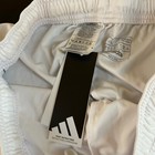 Adidas Trio 23 Training Shorts Athletic Gym 3-stripes White Black Mens Large Nwt