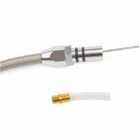 4l60e Silver Stainless Flexible Transmission Dipstick Firewall Mount Ls1 Chevy