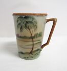 Antique Nippon Hand Painted Scenic Cups - Set Of 2 - Vguc