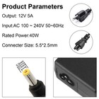 12v 5a 60w Ac Adapter Power Supply Charger Cord For 5050 3528 Flexible Led Strip