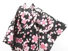 Japanese Kimono Yukata Black 160cm 5 Ft 3 In Cotton Ee7806