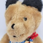 Vintage 1975 Eden Toys Paddington Bear Plush Striped Overalls Bandana Tag