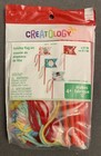 8 Lot Creatology Christmas Holiday Flag Kit Santa Snowman Crafts New Red