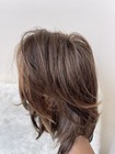  Human Hair Wigs Layered Brown With Blonde Highlight 13x4 Lace Front Wigs