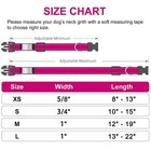 Personalized Nylon Reflective Dog Collar Engraved Custom Id Tag Name number Xs-l