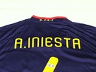 Andres Iniesta Signed Autographed Spain Jersey 2010 World Cup Adidas Beckett 