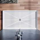 Elegant 48  l X 32  w Shower Base Pan White Center Drain Stainless Steel 
