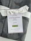 Pottery Barn Jacquard Matelasse Standard Sham Flagstone Gray 26x20 New Nwt
