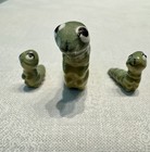 Vintage Hagen Renaker Mom   Babies Caterpillar Straight Tail 3pc Miniatures Nice