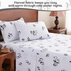 Penguin Cotton Flannel Sheet Set 4 Pcs King Size 16 Inch Deep Pocket Bed