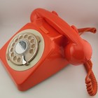 Gpo Retro Orange Desktop Rotary Phone Gpo746 Brand New