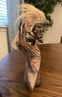 Vintage Carved Wood Hawaii Tiki Surfer Dude Figure 8 X 8 X 2 5 Hang Ten Wave
