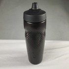 Nike Water Bottle 24oz Black Large Swoosh Logo Sports Gym Unisex Bpa-free New