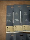 Lot 10 Parker Quink Flow Ballpen Ballpoint Fine Black Ink Refill As Is