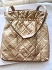 Chanel Beaute Gold Quilted Tote Bag Vip Gwp Shoulder Bag Box Bnib