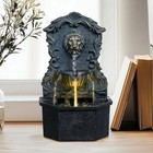 Tabletop Waterfall Fountain With Lion Head     Resin Table Top Water Fountains