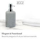 Zccz Beige Bathroom Accessories Set 4 Pcs Toothbrush Holder Soap Dispenser Vanit
