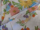 Vintage Flower Power Cannon Flat Twin Sheet Groovy Retro Bedding
