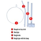 Baby Infant Bed Dome Cots Mosquito Netting Hanging Bed Net Mosquito Bar Frame   
