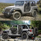 Tubular Half Doors For 2018-2024 Jeep Wrangler Jl 2020-2024 Gladiator Jt 4-door